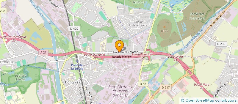 localisation de l'entreprise ABEL79  FLERS-EN-ESCREBIEUX