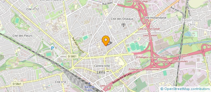 localisation de l'entreprise ABELA  LENS