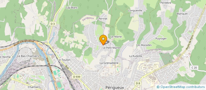 localisation de l'entreprise ABELARD à PERIGUEUX