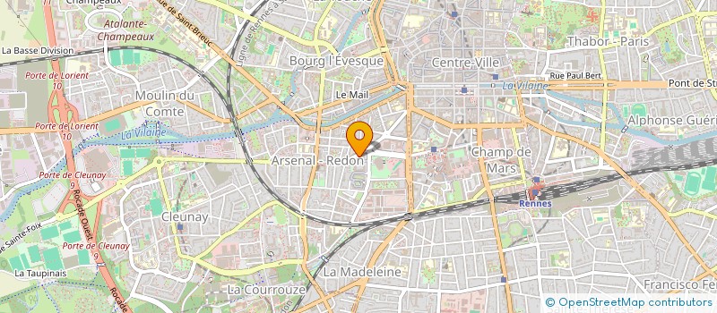 localisation de l'entreprise ABELARD à RENNES