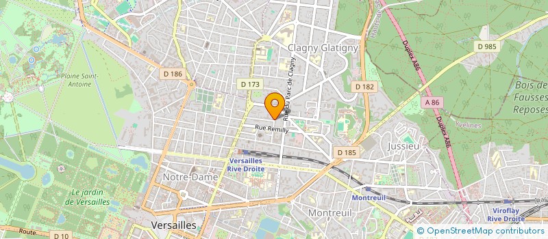 localisation de l'entreprise ABELARDY à VERSAILLES