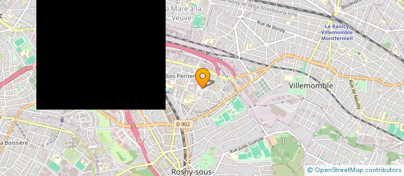 localisation de l'entreprise ABELEC BAT à ROSNY-SOUS-BOIS