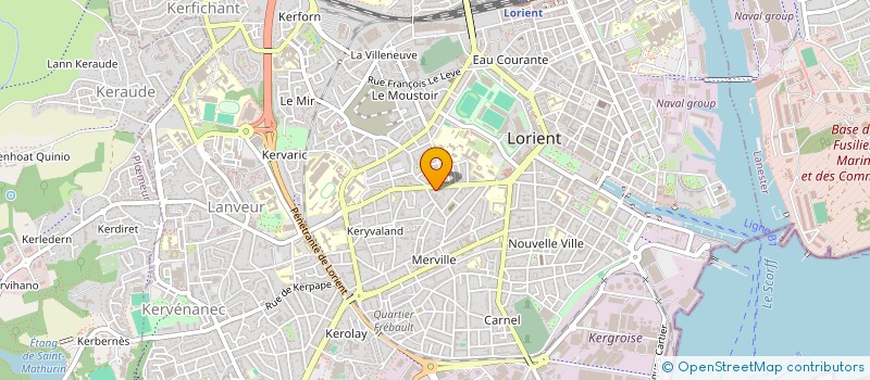 localisation de l'entreprise ABELIA à LORIENT