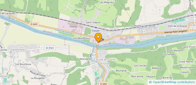 localisation de l'entreprise ABELIA FLEURS à LALINDE