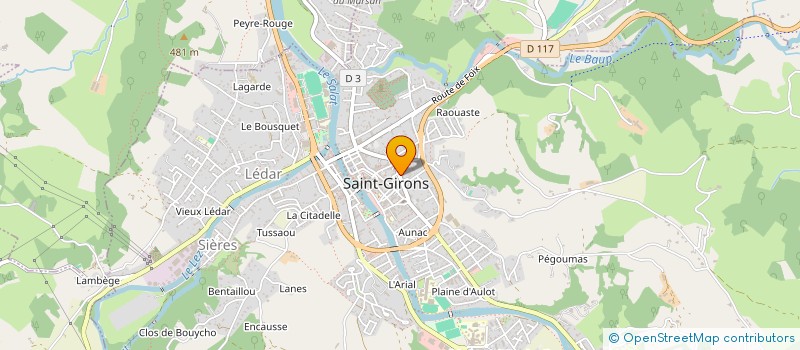 localisation de l'entreprise ABELIA FLEURS à SAINT-GIRONS