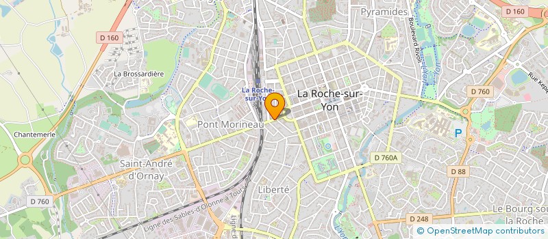 localisation de l'entreprise ABELIA IMMOBILIER à LA ROCHE-SUR-YON
