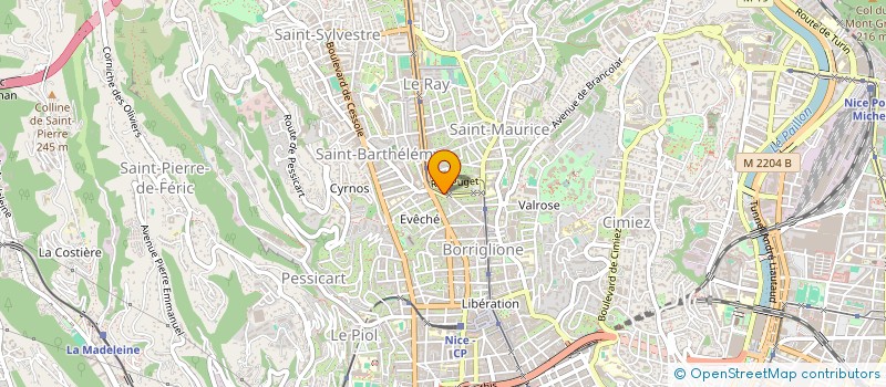 localisation de l'entreprise ABELIERA  NICE