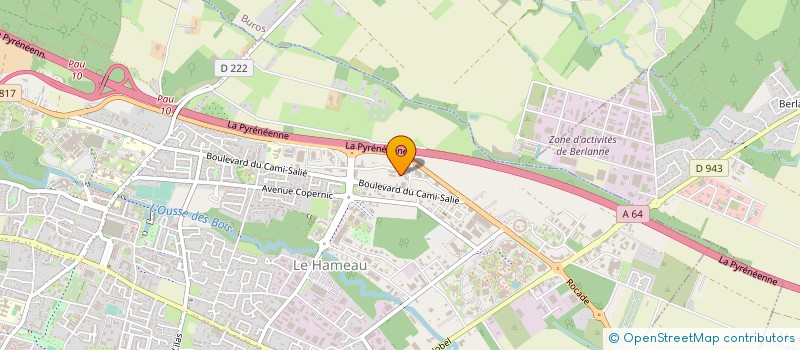 localisation de l'entreprise ABELIO SERVICES à PAU
