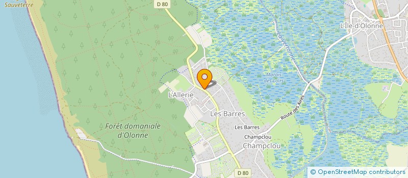 localisation de l'entreprise ABELL HOLDING à LES SABLES-D'OLONNE