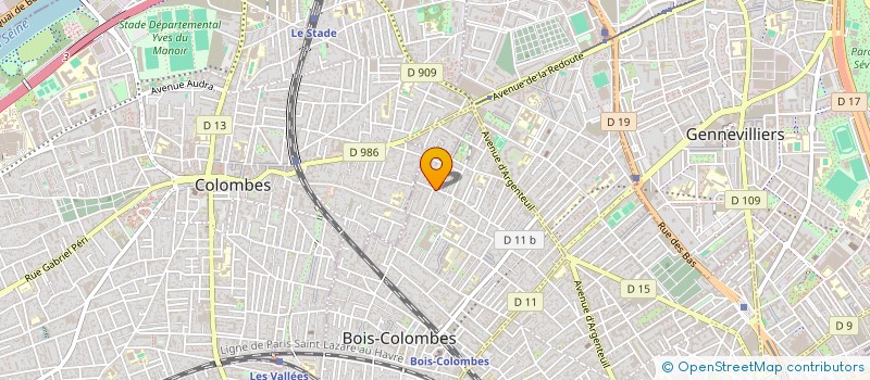 localisation de l'entreprise ABELLA à BOIS COLOMBES
