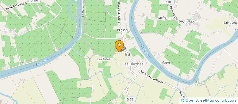 localisation de l'entreprise ABELLIMMO  LES BARTHES