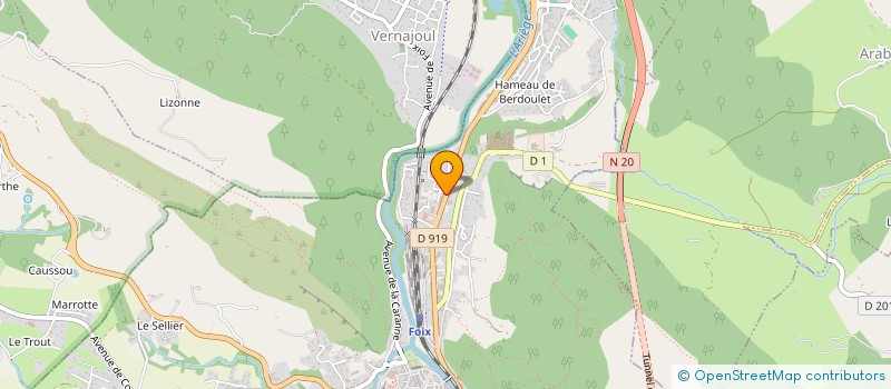 localisation de l'entreprise ABELLIO à FOIX