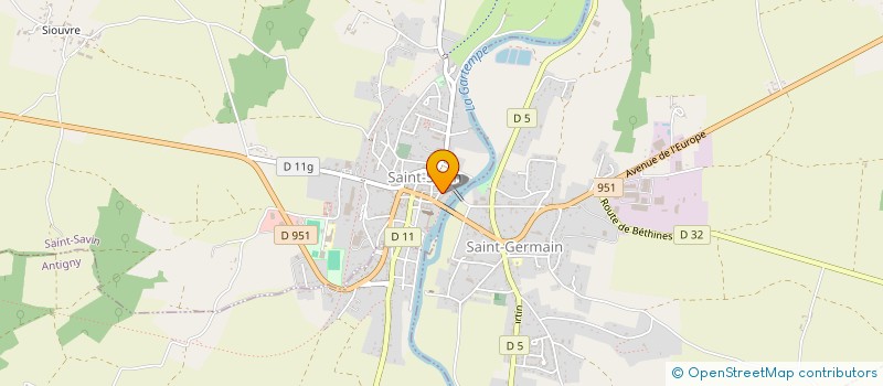 localisation de l'entreprise ABELO à SAINT-SAVIN