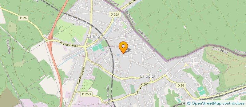 localisation de l'entreprise ABELOR  L'HOPITAL