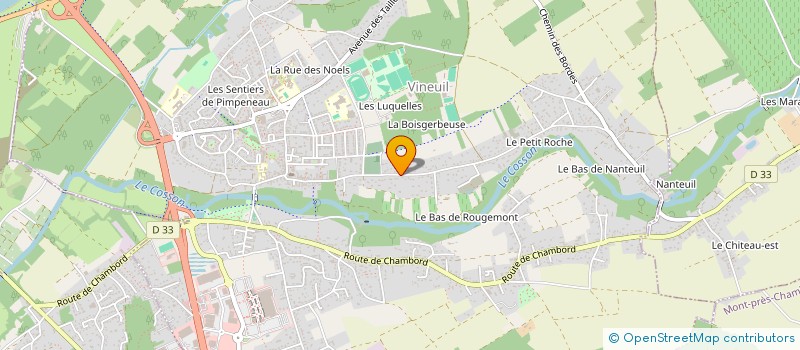 localisation de l'entreprise ABELY  VINEUIL