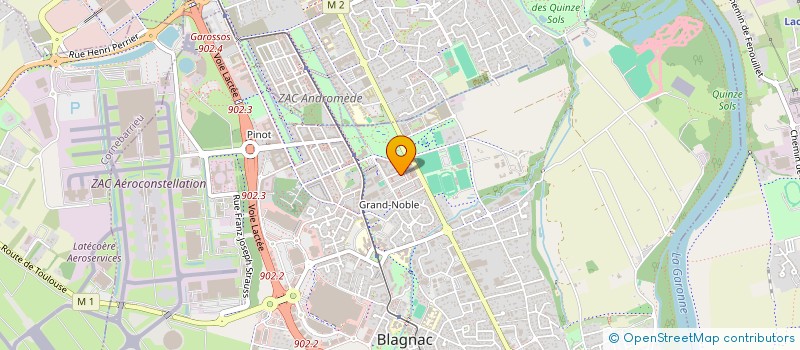 localisation de l'entreprise ABELY SCI  BLAGNAC