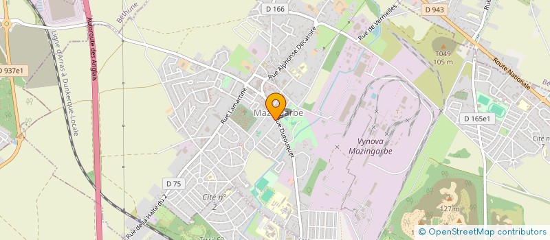 localisation de l'entreprise ABEM  MAZINGARBE