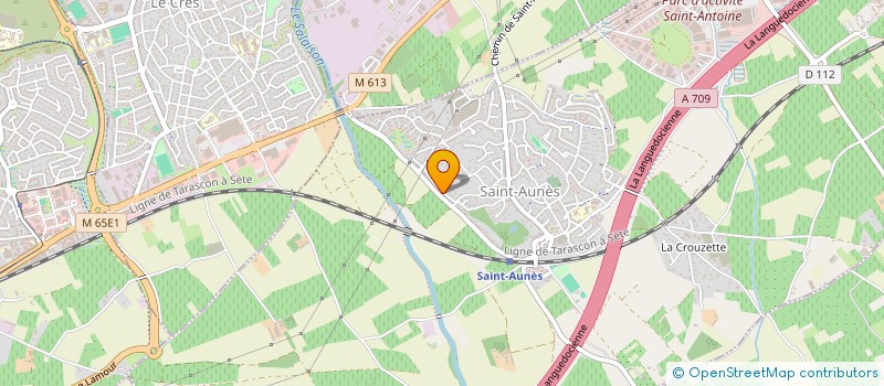 localisation de l'entreprise ABEM SOLAR  SAINT-AUNES