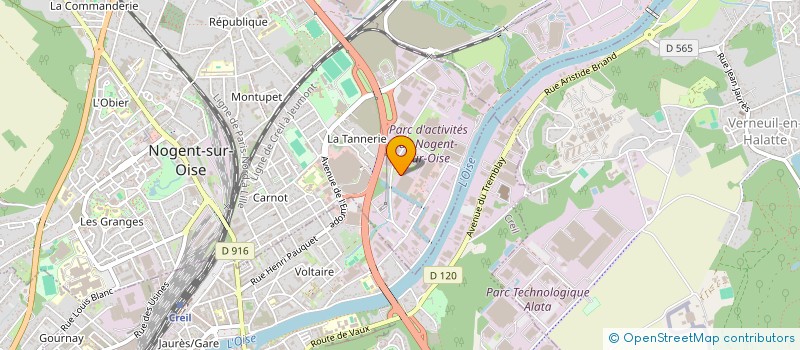 localisation de l'entreprise ABENA-CONSEIL  NOGENT-SUR-OISE