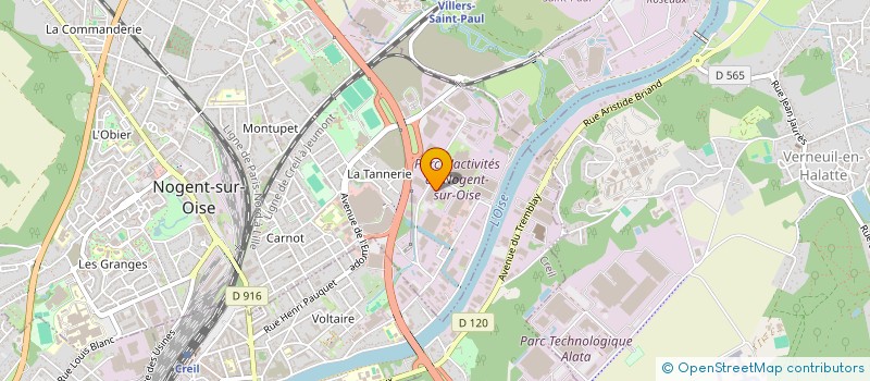 localisation de l'entreprise ABENA NSO  NOGENT-SUR-OISE