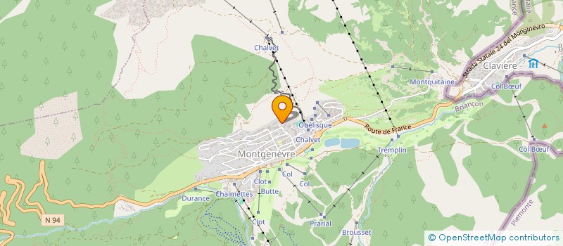 localisation de l'entreprise ABEND  MONTGENEVRE