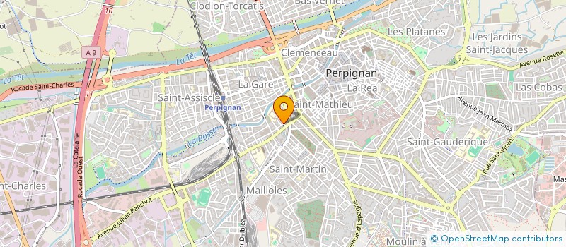 localisation de l'entreprise ABENET  PERPIGNAN