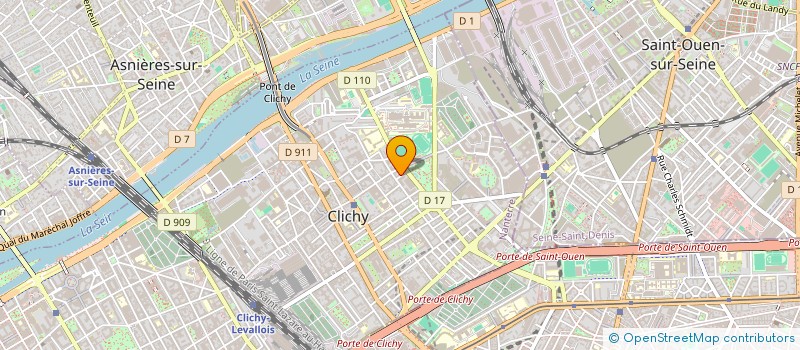 localisation de l'entreprise ABENO à CLICHY