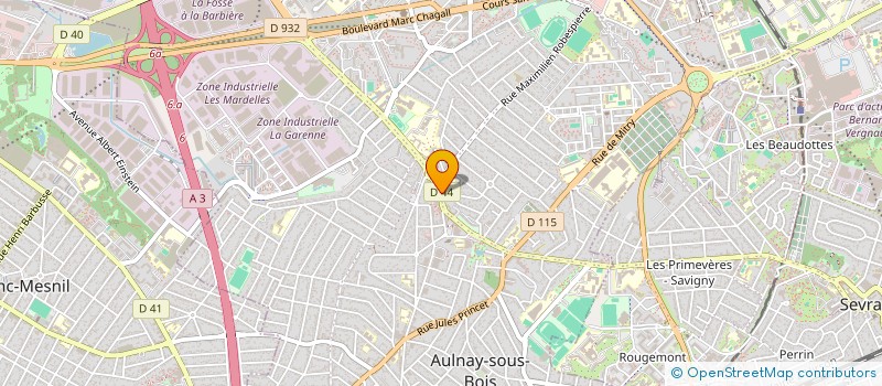 localisation de l'entreprise ABENS à AULNAY-SOUS-BOIS