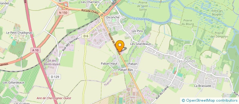 localisation de l'entreprise ABEONA  SAINTES