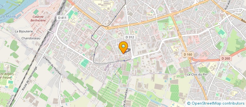 localisation de l'entreprise ABER à ANGERS