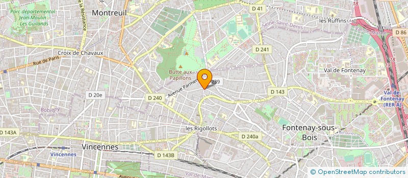 localisation de l'entreprise ABER à FONTENAY-SOUS-BOIS