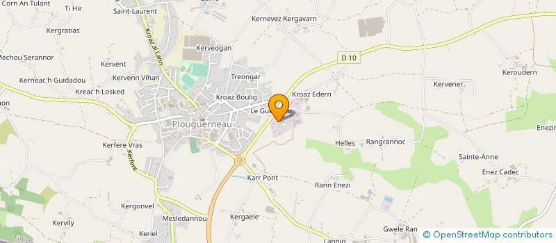 localisation de l'entreprise ABER ALGUES à PLOUGUERNEAU