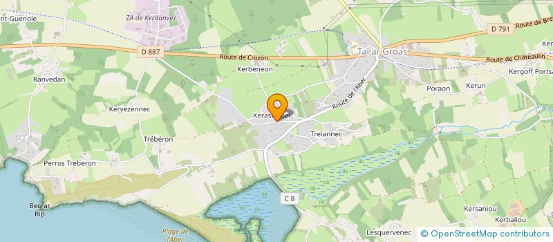 localisation de l'entreprise ABER BIKES  CROZON