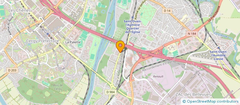 localisation de l'entreprise ABER-INGENIERIE  ERAGNY