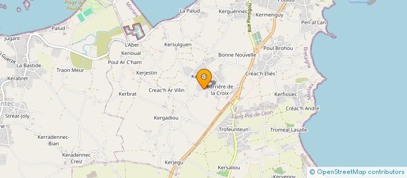 localisation de l'entreprise ABER LAVERIE  ROSCOFF