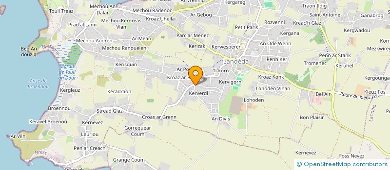 localisation de l'entreprise ABER SOLUTIONS  LANDEDA