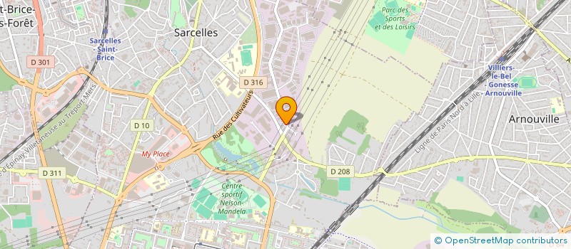 localisation de l'entreprise ABERBOUR PROTECTION ET SURVEILLANCE PRIVEE à SARCELLES