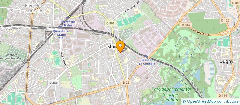localisation de l'entreprise ABERGEL à STAINS
