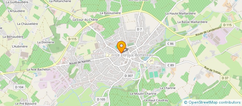 localisation de l'entreprise ABERGEL FAMILY  LE LOROUX-BOTTEREAU