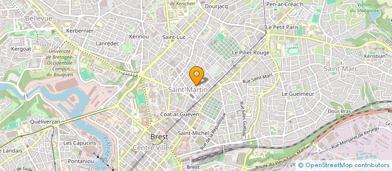 localisation de l'entreprise ABERGRAPHIQUE à BREST