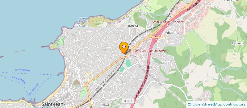 localisation de l'entreprise ABERIMMO  SAINT-JEAN-DE-LUZ