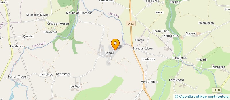 localisation de l'entreprise ABERS AMENAGEMENT  BOURG BLANC