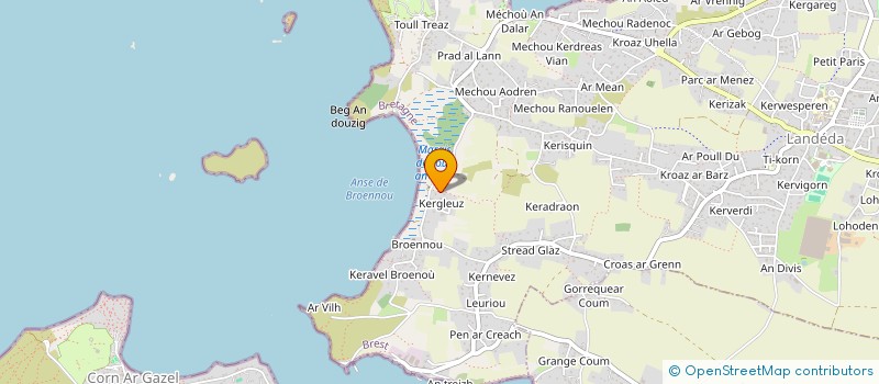 localisation de l'entreprise ABERS PASSAGERS  LANDEDA