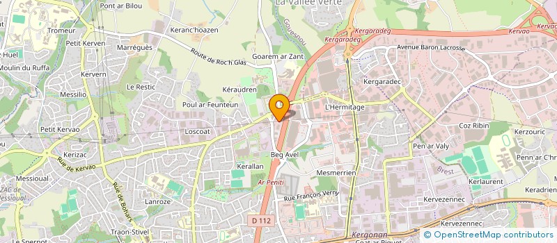 localisation de l'entreprise ABERS PROTECTION INCENDIE à BREST