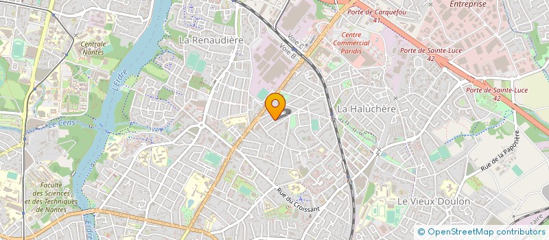 localisation de l'entreprise ABES à NANTES