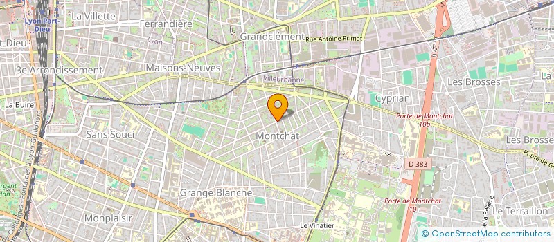 localisation de l'entreprise ABES  LYON