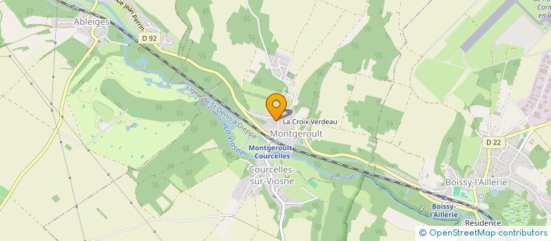 localisation de l'entreprise ABESEYON à MONTGEROULT