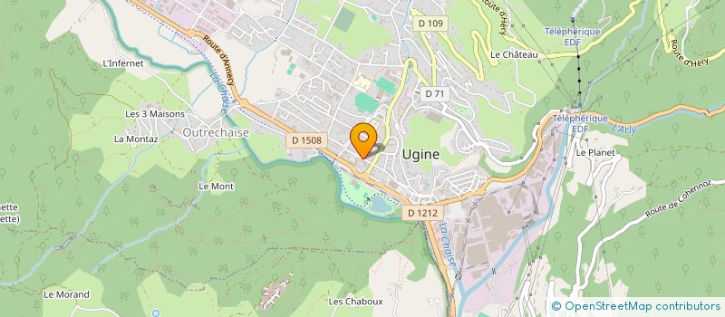 localisation de l'entreprise ABEST INGENIERIE à UGINE