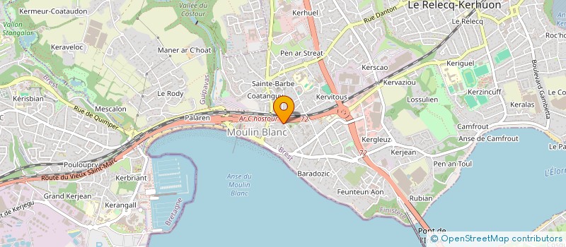 localisation de l'entreprise ABEYR  LE RELECQ-KERHUON