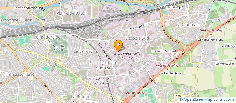 localisation de l'entreprise ABF 35 à CESSON-SEVIGNE